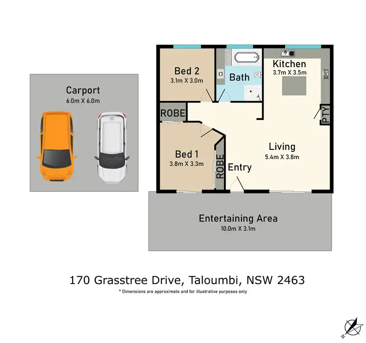 Floorplan of Homely rural property listing, 170 Grasstree Drive, Taloumbi NSW 2463