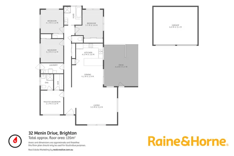 Floorplan of Homely house listing, 32 Menin Drive, Brighton TAS 7030