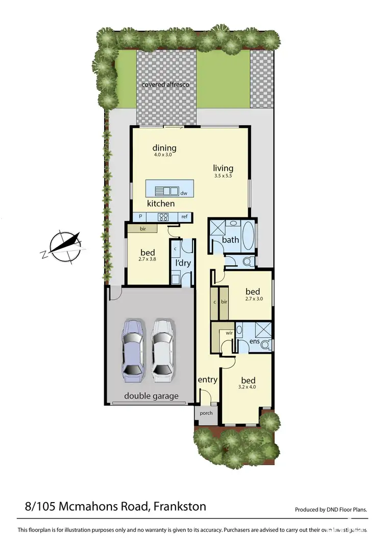 Floorplan of Homely unit listing, 8/105 Mcmahons Road, Frankston VIC 3199