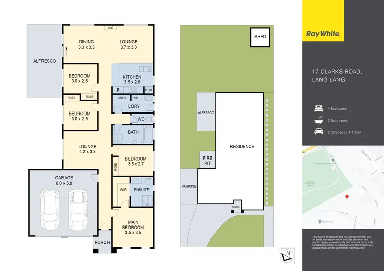 Floorplan of Homely house listing, 17 Clarks Road, Lang Lang VIC 3984
