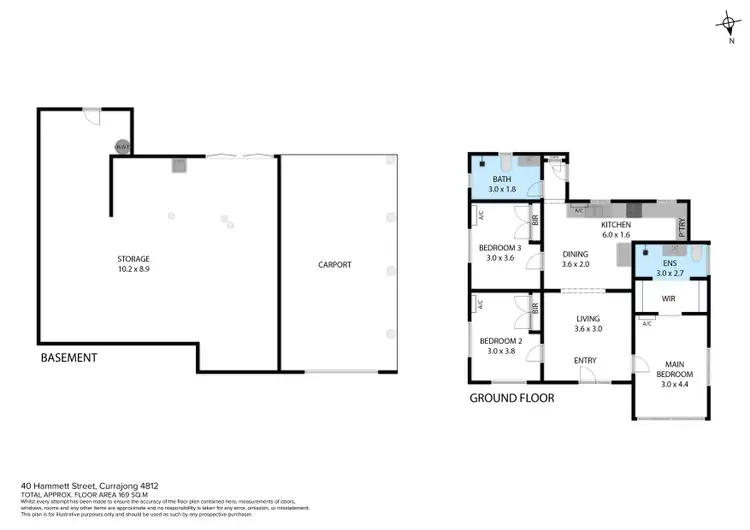 Floorplan of Homely house listing, 40 Hammett Street, Currajong QLD 4812