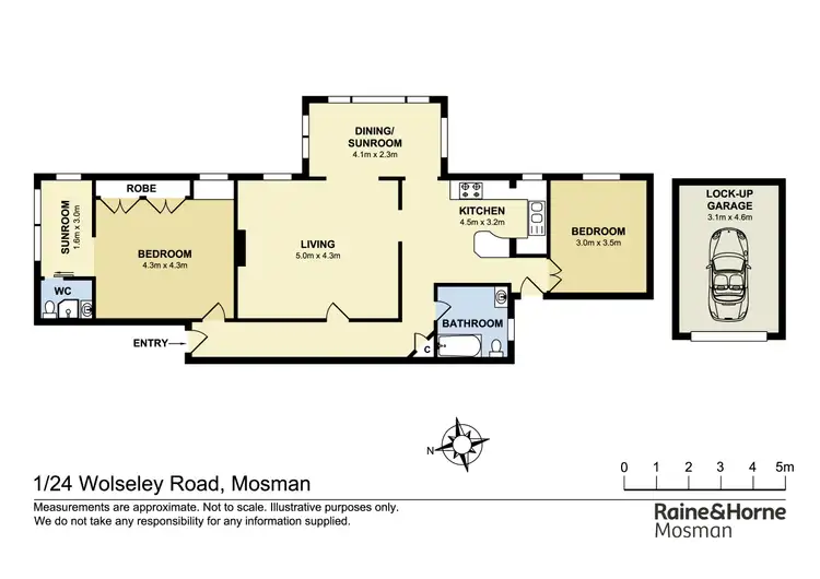 Floorplan of Homely apartment listing, 1/24 Wolseley Road, Mosman NSW 2088