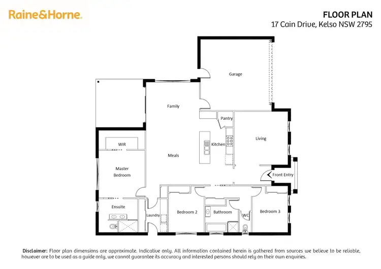 Floorplan of Homely house listing, 17 Cain Drive, Kelso NSW 2795