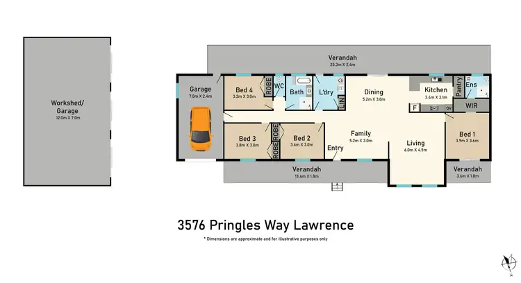 Floorplan of Homely house listing, 3576 Pringles Way, Lawrence NSW 2460