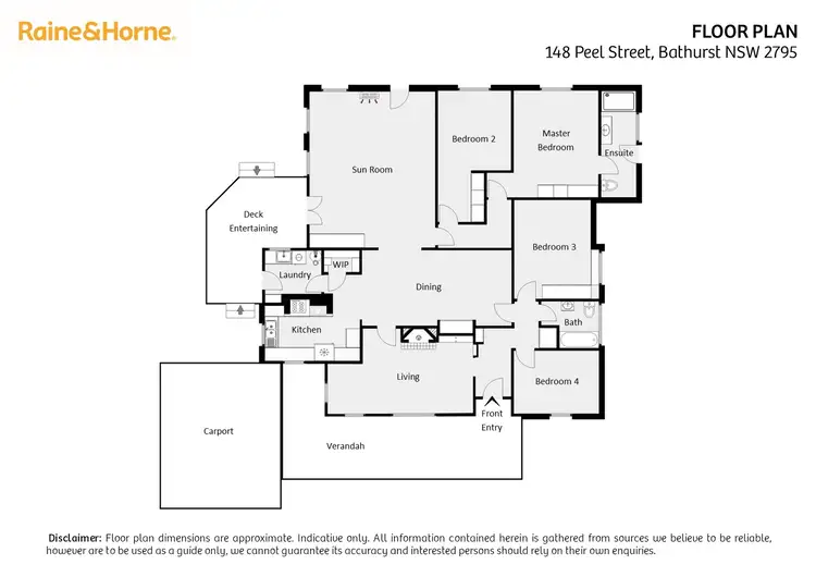 Floorplan of Homely house listing, 148 Peel Street, Bathurst NSW 2795