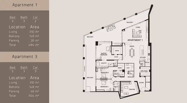 Floorplan of Homely apartment listing, 3/11 Brown Street, East Perth WA 6004