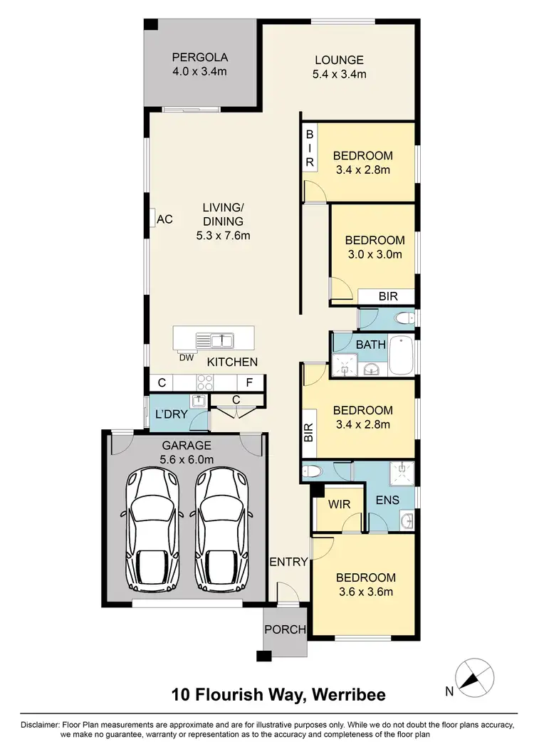 Floorplan of Homely house listing, 10 Flourish Way, Werribee VIC 3030