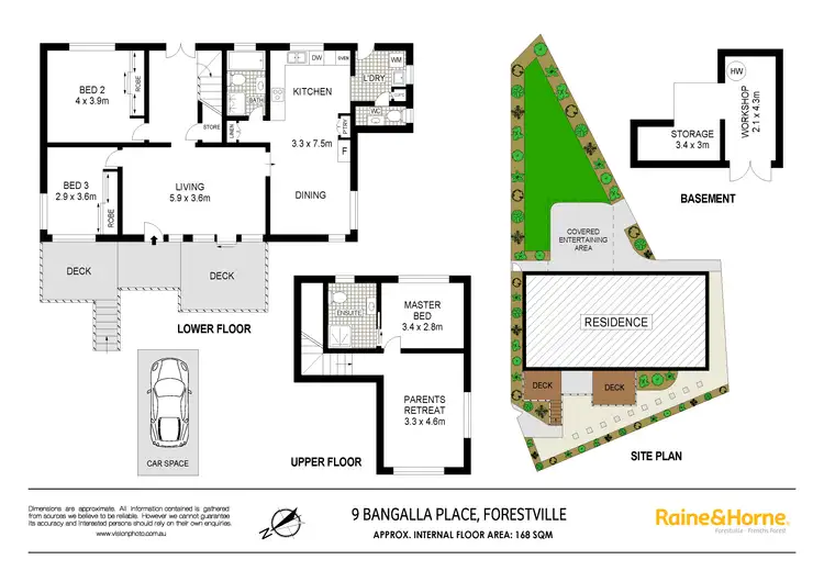 Floorplan of Homely house listing, 9 Bangalla Place, Forestville NSW 2087