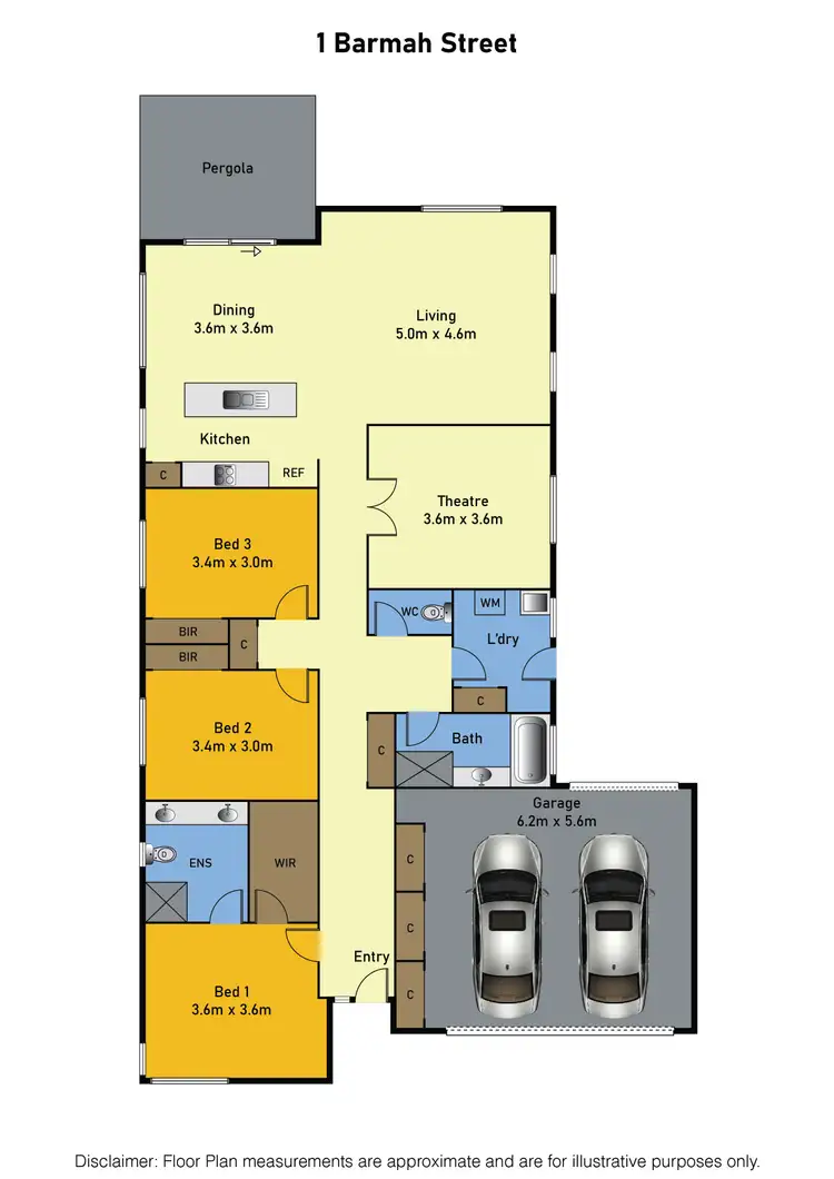Floorplan of Homely house listing, 1 Barmah Street, Manor Lakes VIC 3024