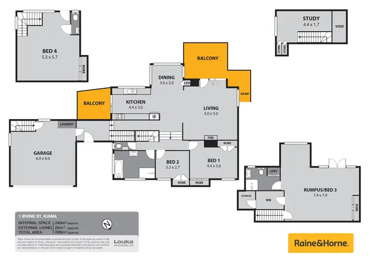 Floorplan of Homely house listing, 1 Irvine Street, Kiama NSW 2533