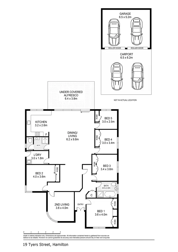 Floorplan of Homely house listing, 19 Tyers Street, Hamilton VIC 3300