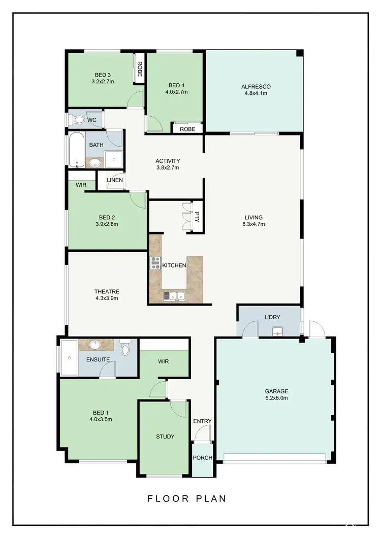 Floorplan of Homely house listing, 15 Choctaw Place, Darling Downs WA 6122