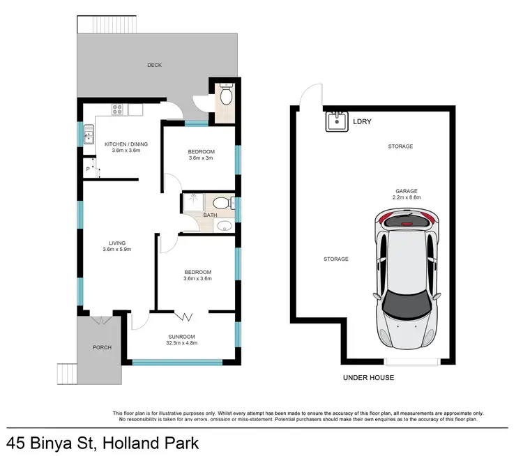Floorplan of Homely house listing, 45 Binya Street, Holland Park QLD 4121