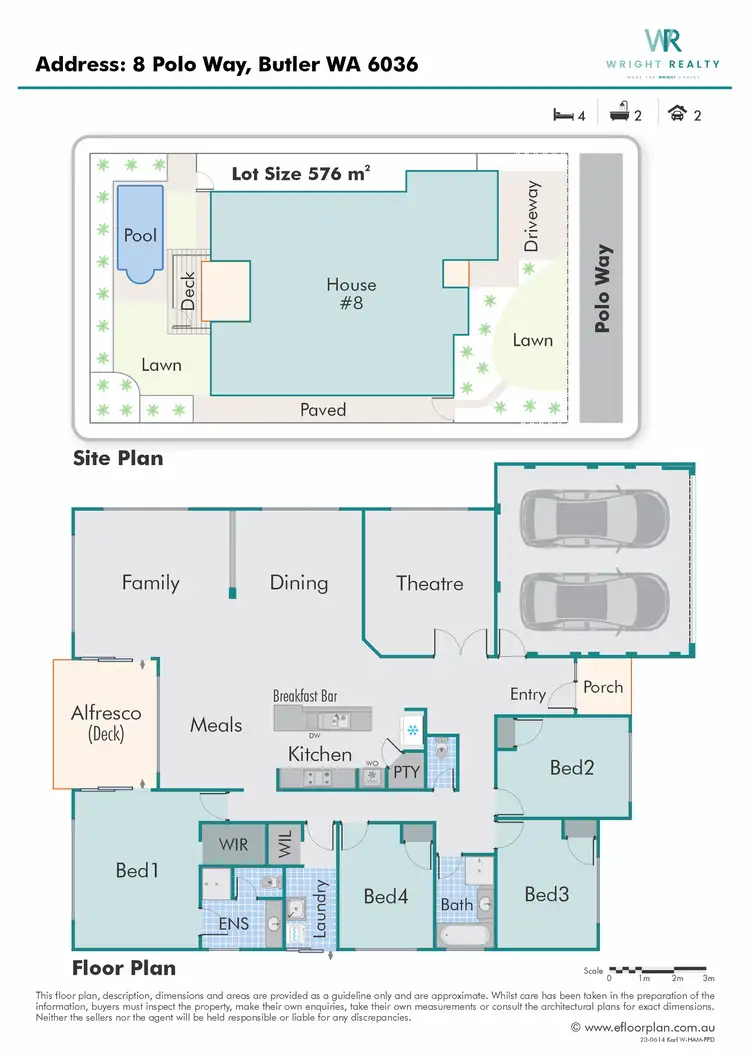 Floorplan of Homely house listing, 8 Polo Way, Butler WA 6036