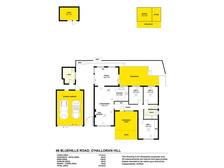 Floorplan of Homely house listing, 48 Bluehills Road, O'halloran Hill SA 5158