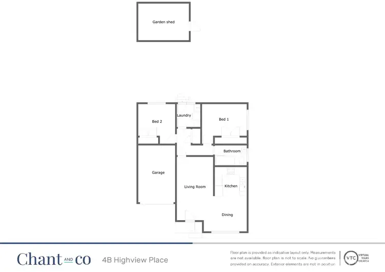 Floorplan of Homely semi-detached listing, 4B Highview Place, Dubbo NSW 2830