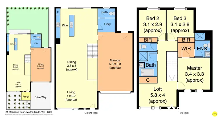 Floorplan of Homely house listing, 21 Mapstone Court, Melton South VIC 3338