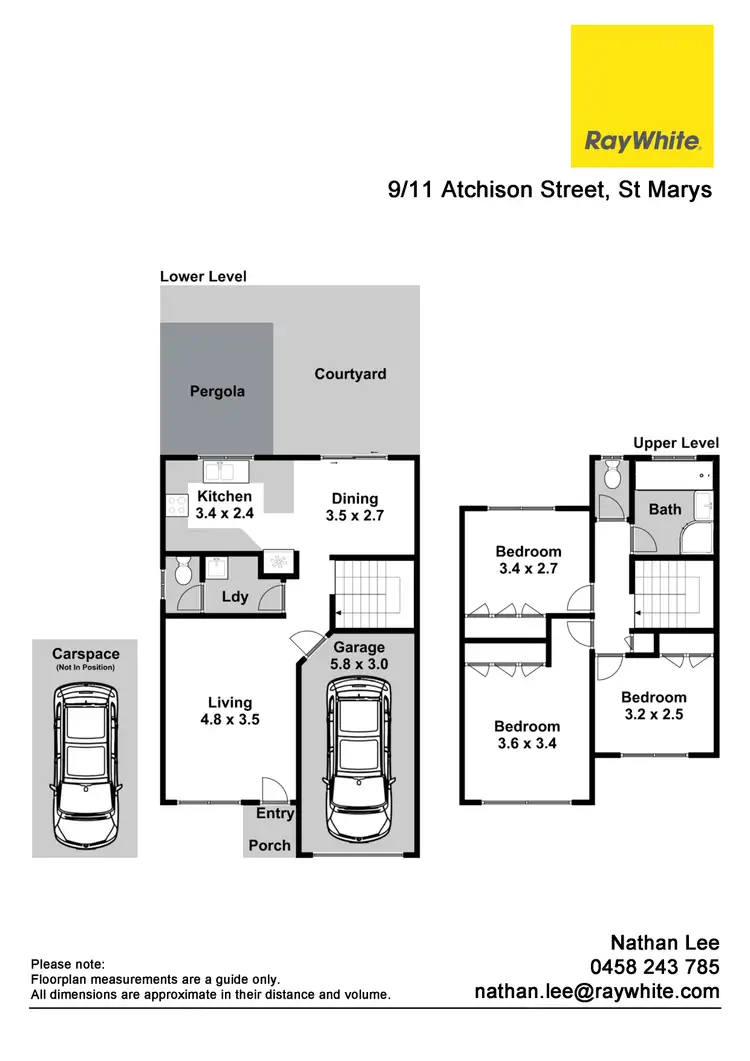 Floorplan of Homely townhouse listing, 9/11 Atchison Street, St Marys NSW 2760
