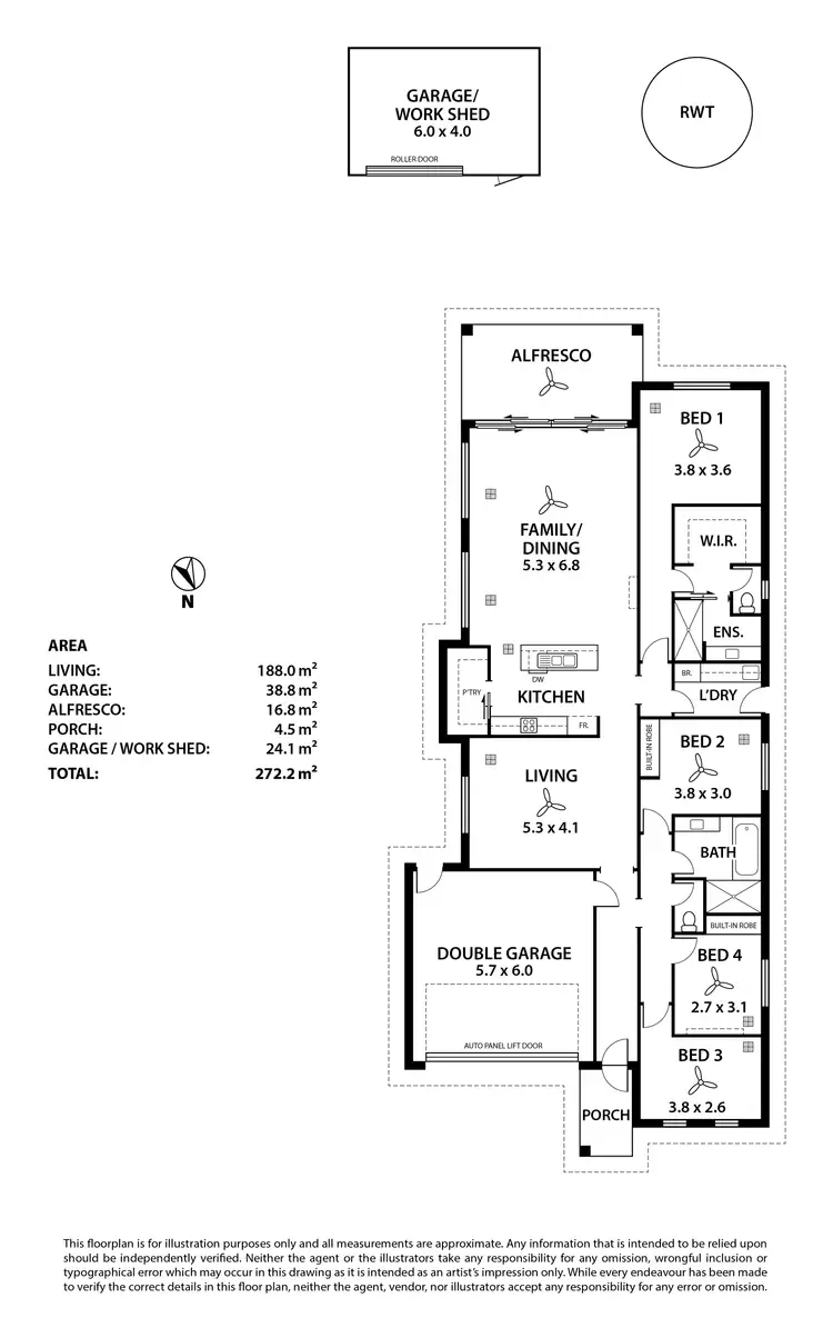 Floorplan of Homely house listing, 73 Braemar Drive, Strathalbyn SA 5255