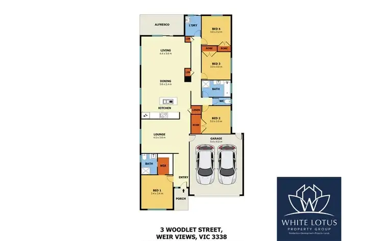 Floorplan of Homely house listing, 3 Woodlet Street, Weir Views VIC 3338