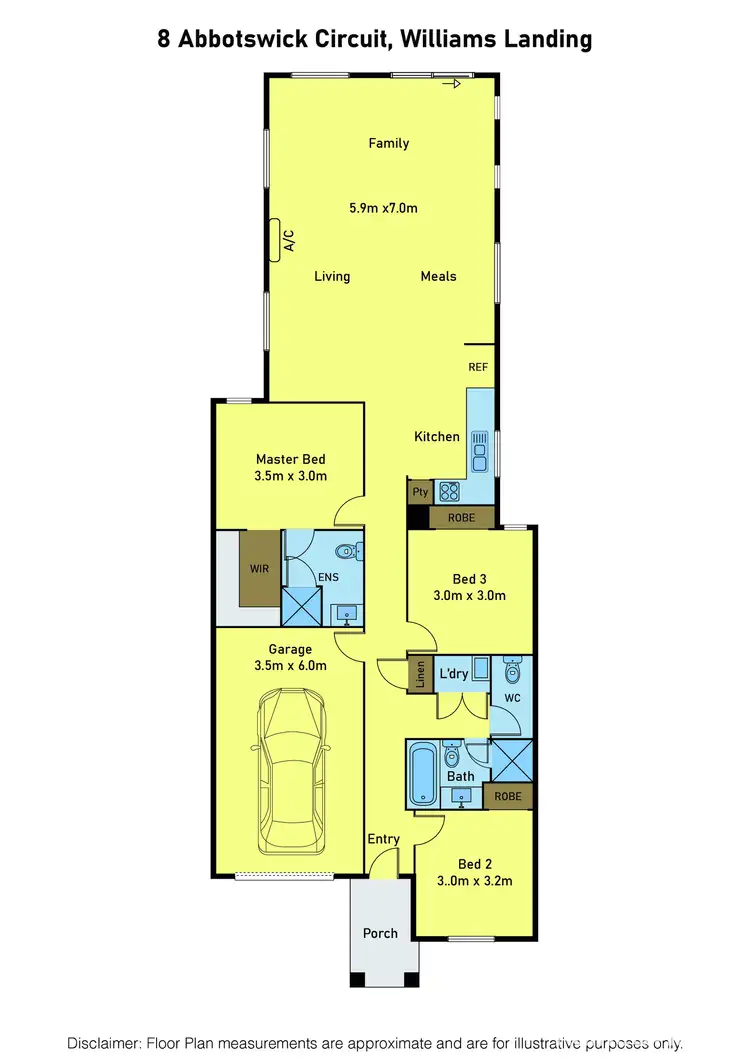 Floorplan of Homely house listing, 8 Abbotswick Circuit, Williams Landing VIC 3027