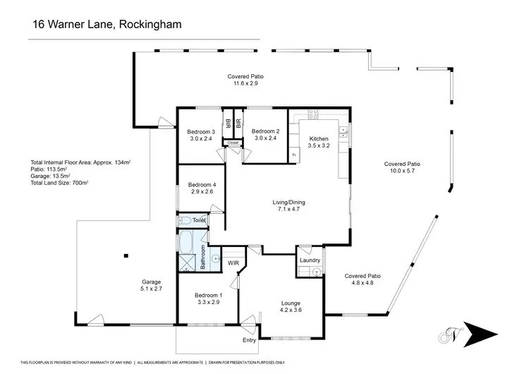 Floorplan of Homely house listing, 16 Warner Lane, Rockingham WA 6168