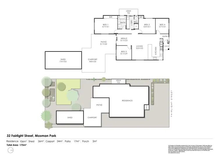 Floorplan of Homely house listing, 32 Fairlight Street, Mosman Park WA 6012