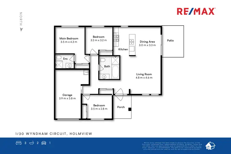 Floorplan of Homely house listing, 1/30 Wyndham Circuit, Holmview QLD 4207