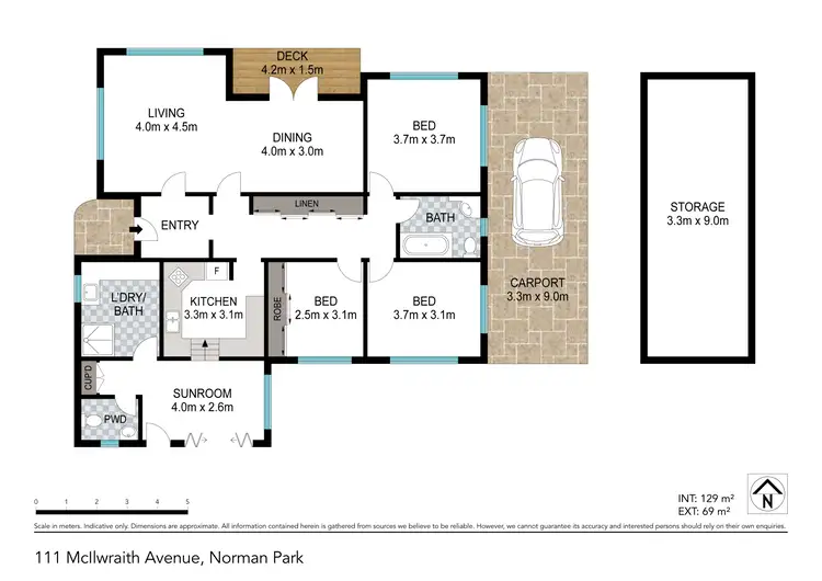 Floorplan of Homely house listing, 111 McIlwraith Avenue, Norman Park QLD 4170
