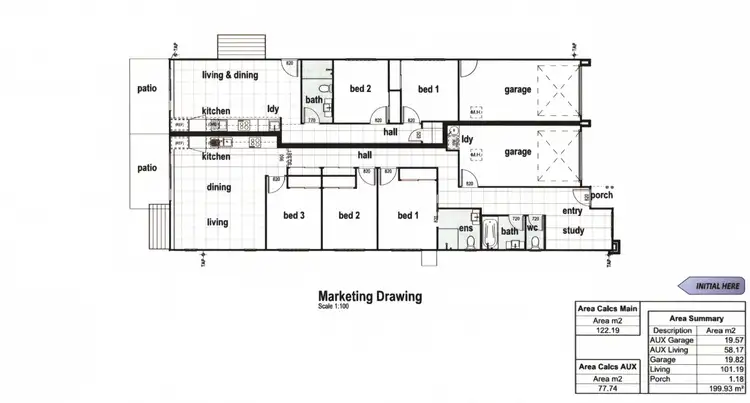 Floorplan of Homely semi-detached listing, 35 East Beaumont Road, Park Ridge QLD 4125