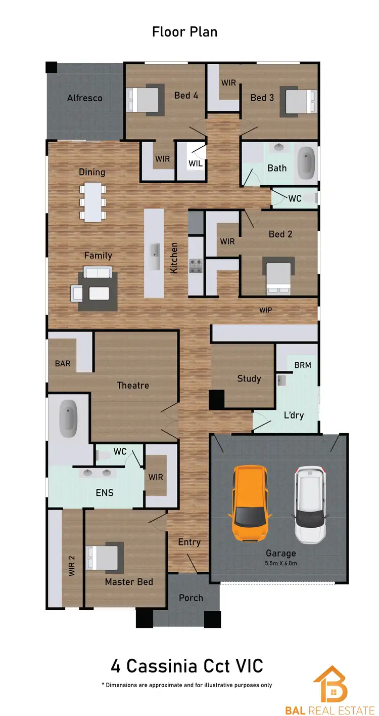 Floorplan of Homely house listing, 4 Cassinia Circuit, Tarneit VIC 3029