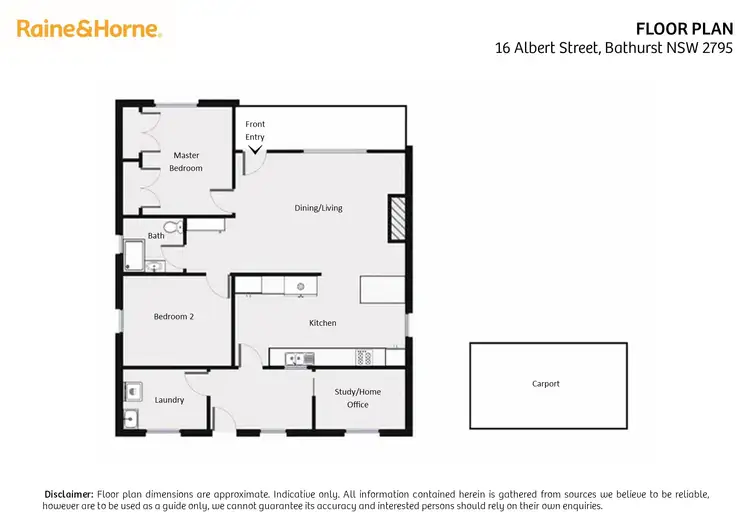 Floorplan of Homely house listing, 16 Albert Street, Bathurst NSW 2795