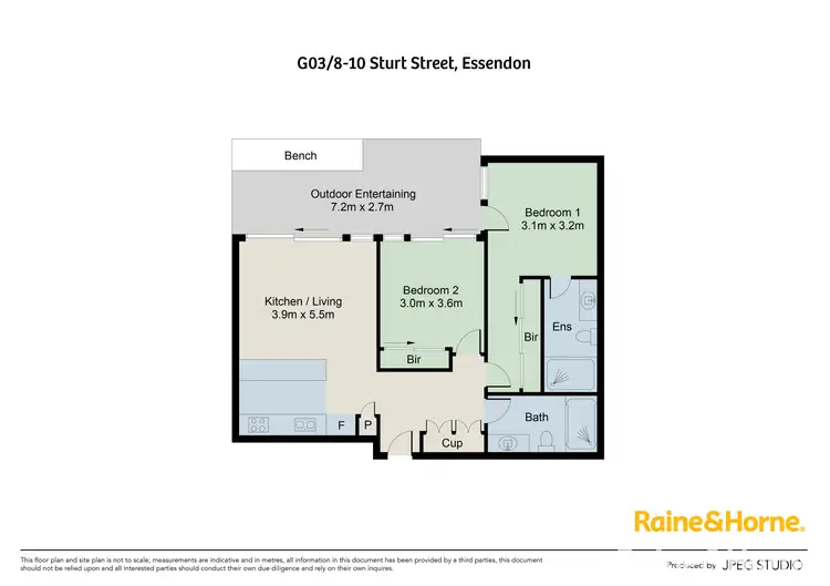 Floorplan of Homely apartment listing, 3/8 Sturt Street, Essendon VIC 3040