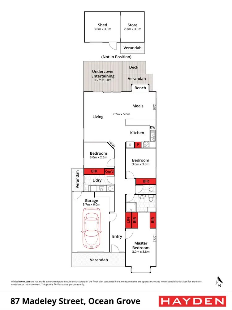 Floorplan of Homely house listing, 87 Madeley Street, Ocean Grove VIC 3226
