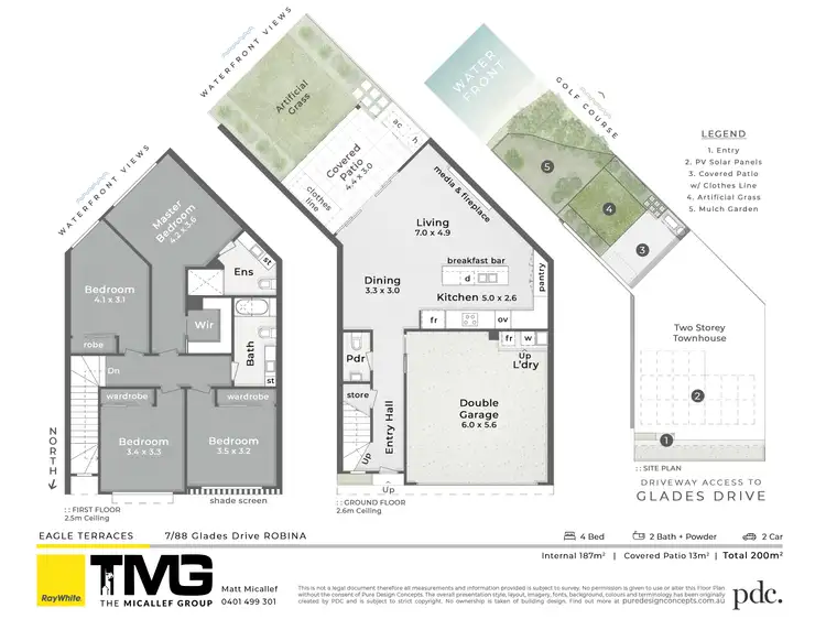 Floorplan of Homely townhouse listing, 7/88 Glades Drive, Robina QLD 4226