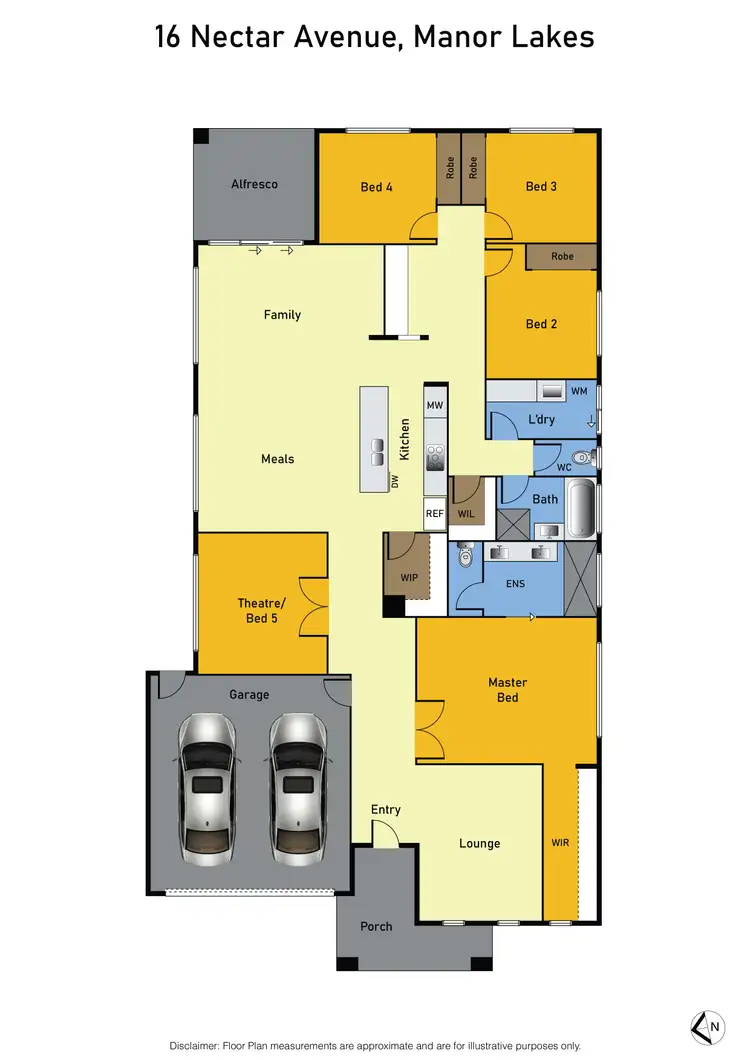 Floorplan of Homely house listing, 16 Nectar Avenue, Manor Lakes VIC 3024