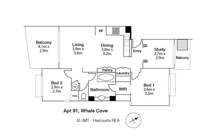 Floorplan of Homely unit listing, 91/68 Pulgul Street, Urangan QLD 4655