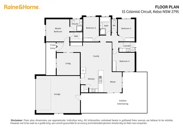 Floorplan of Homely house listing, 15 Colonial Circuit, Kelso NSW 2795