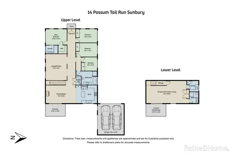 Floorplan of Homely house listing, 14 Possum Tail Run, Sunbury VIC 3429
