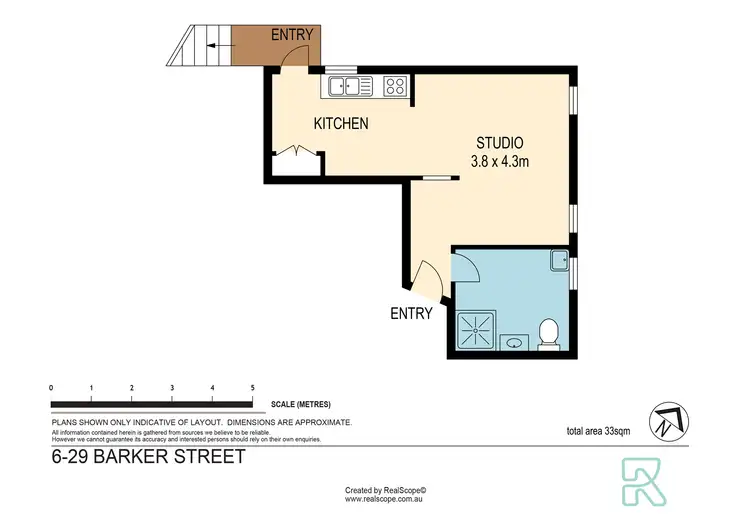Floorplan of Homely apartment listing, 6/29 Barker Street, New Farm QLD 4005