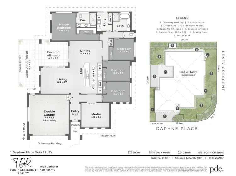 Floorplan of Homely house listing, 1 Daphne Place, Wakerley QLD 4154