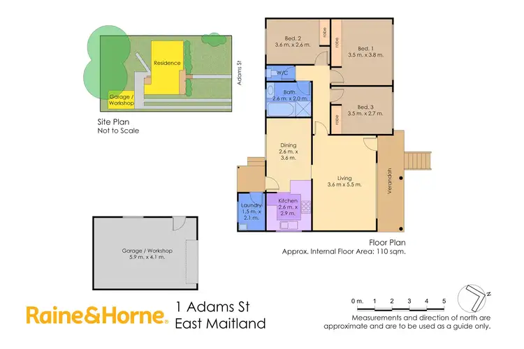 Floorplan of Homely house listing, 1 Adams Street, East Maitland NSW 2323