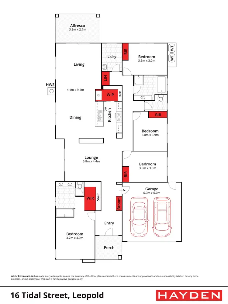 Floorplan of Homely house listing, 16 Tidal Street, Leopold VIC 3224