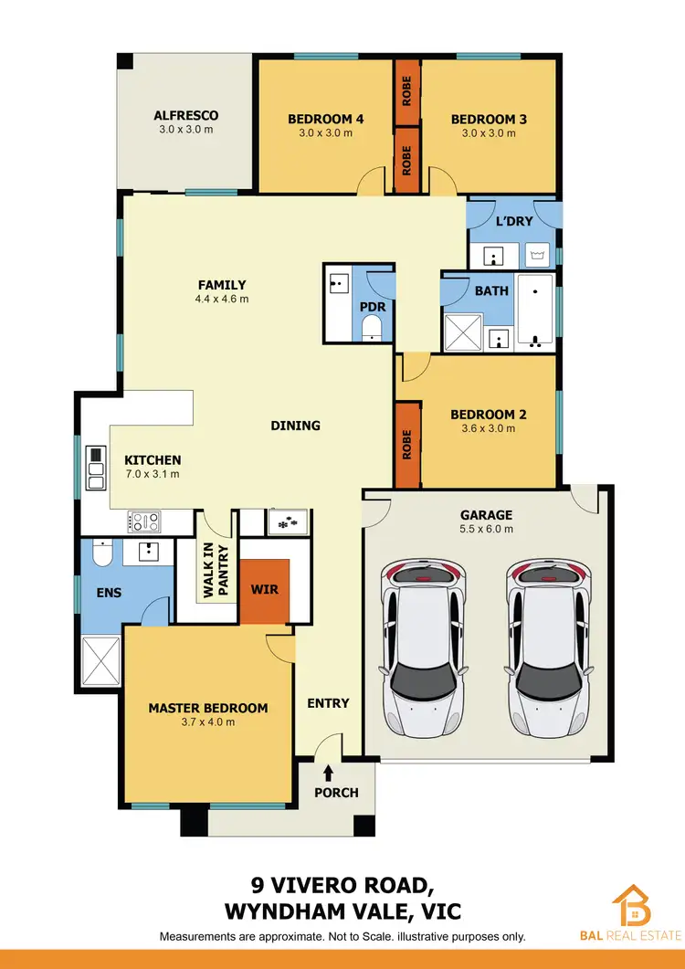 Floorplan of Homely house listing, 9 Vivero Road, Wyndham Vale VIC 3024