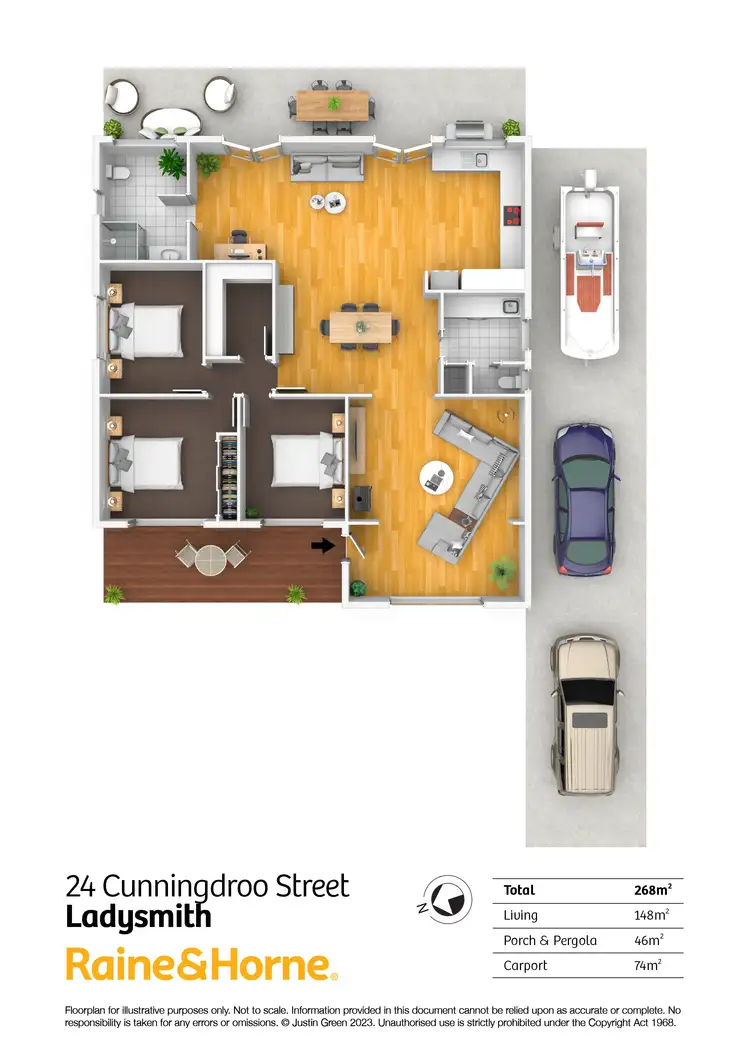 Floorplan of Homely house listing, 24 Cunningdroo Street, Ladysmith NSW 2652