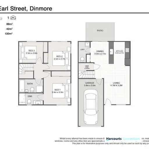 Floorplan of Homely townhouse listing, 92/23 Earl Street, Dinmore QLD 4303