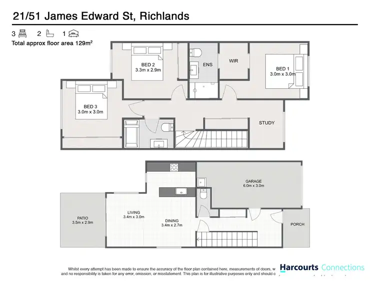 Floorplan of Homely townhouse listing, 21/51 James Edward Street, Richlands QLD 4077