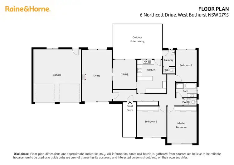 Floorplan of Homely house listing, 6 Northcott Drive, West Bathurst NSW 2795
