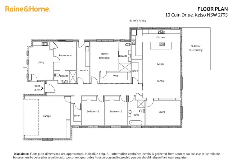 Floorplan of Homely house listing, 10 Cain Drive, Kelso NSW 2795