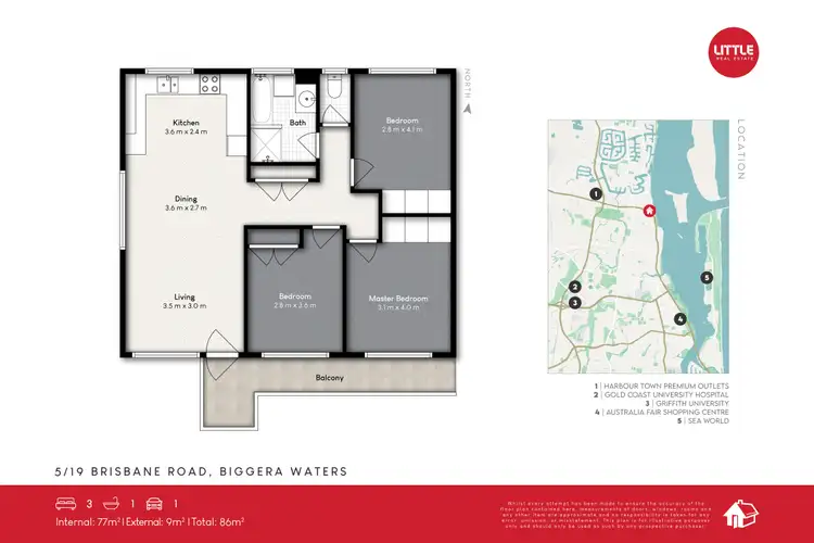 Floorplan of Homely apartment listing, 5/19 Brisbane Road, Biggera Waters QLD 4216